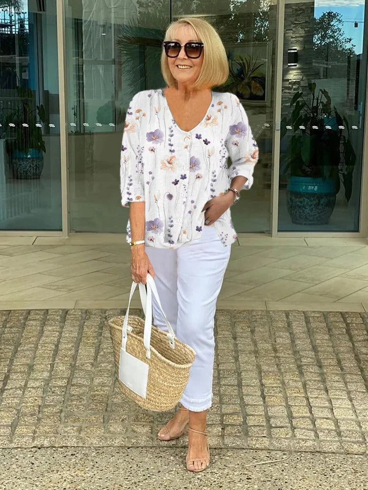 ANITA™ | Blouse Florale Élégante