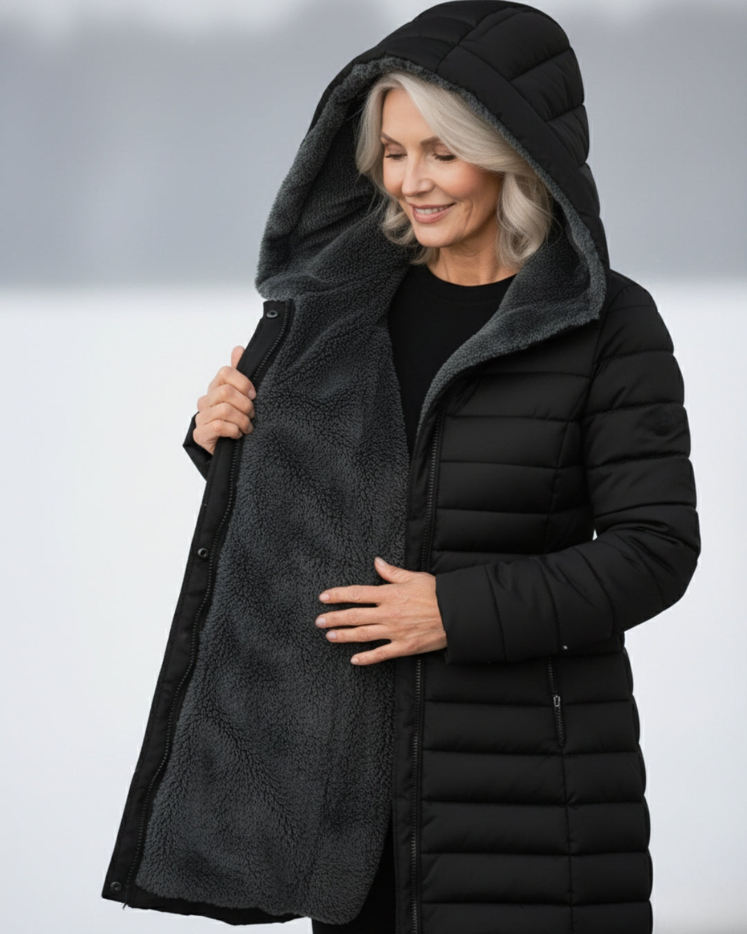 Maribel | Manteau matelassé doublé polaire