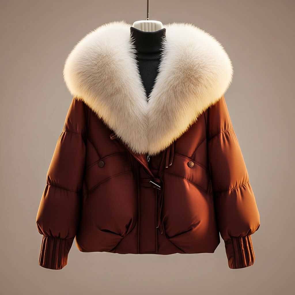 Evonne │ Manteau Élégant à Col Statement