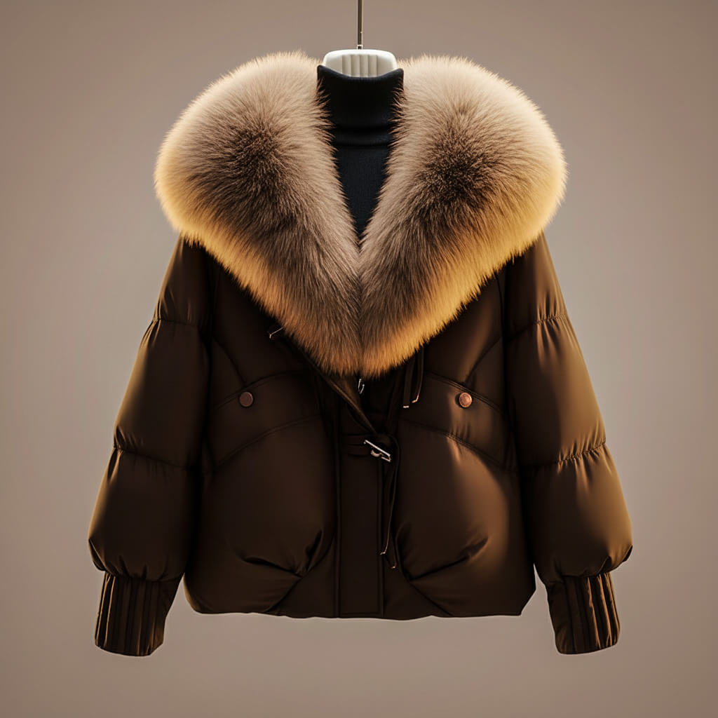 Evonne │ Manteau Élégant à Col Statement