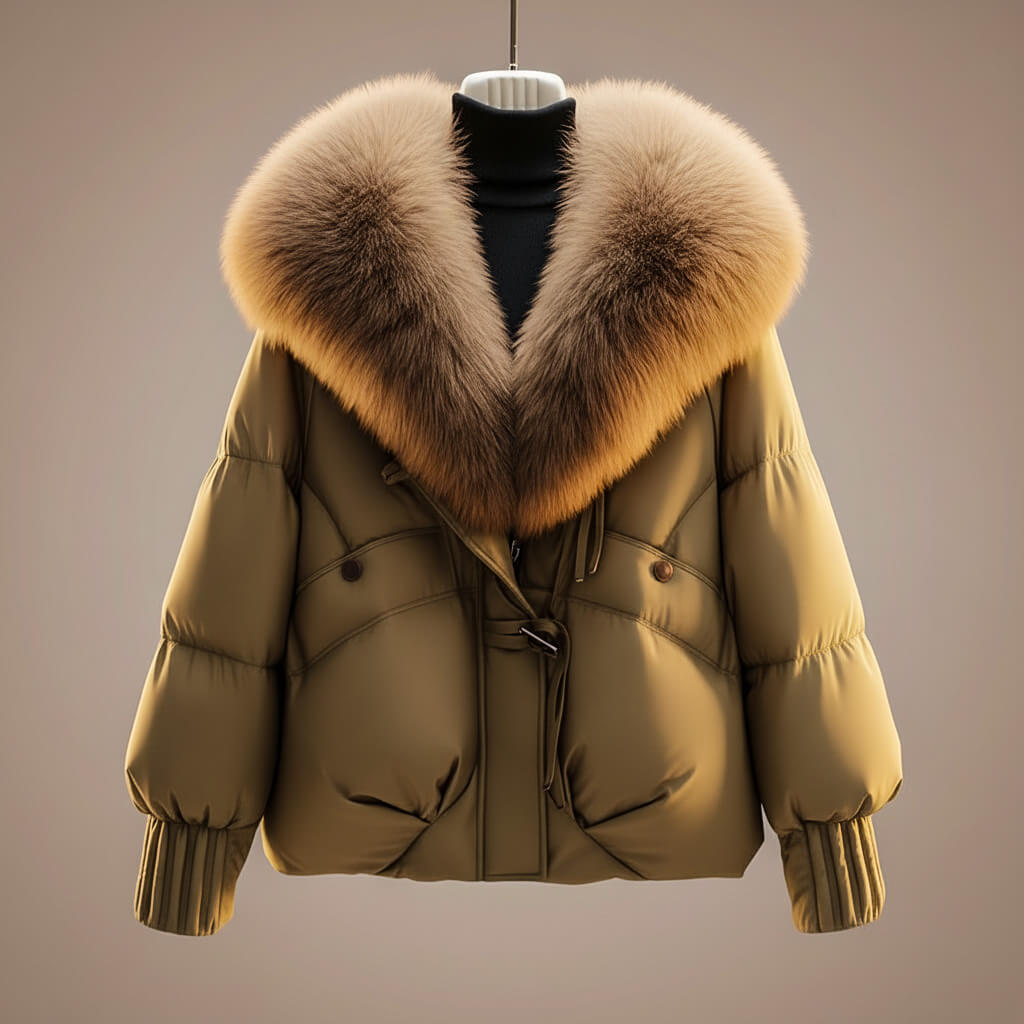 Evonne │ Manteau Élégant à Col Statement