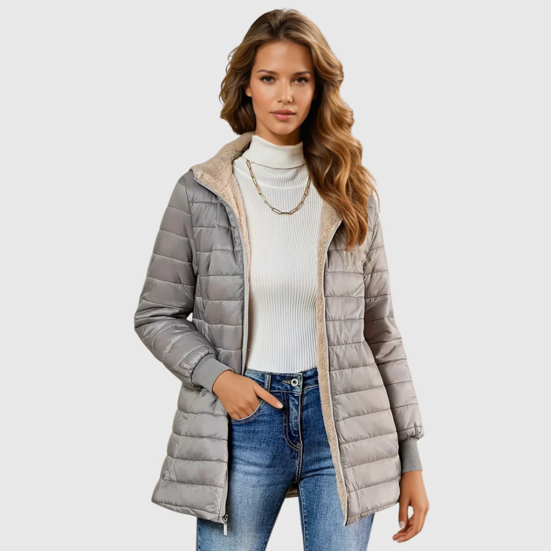 Amélie | Manteau d’hiver doublé en sherpa
