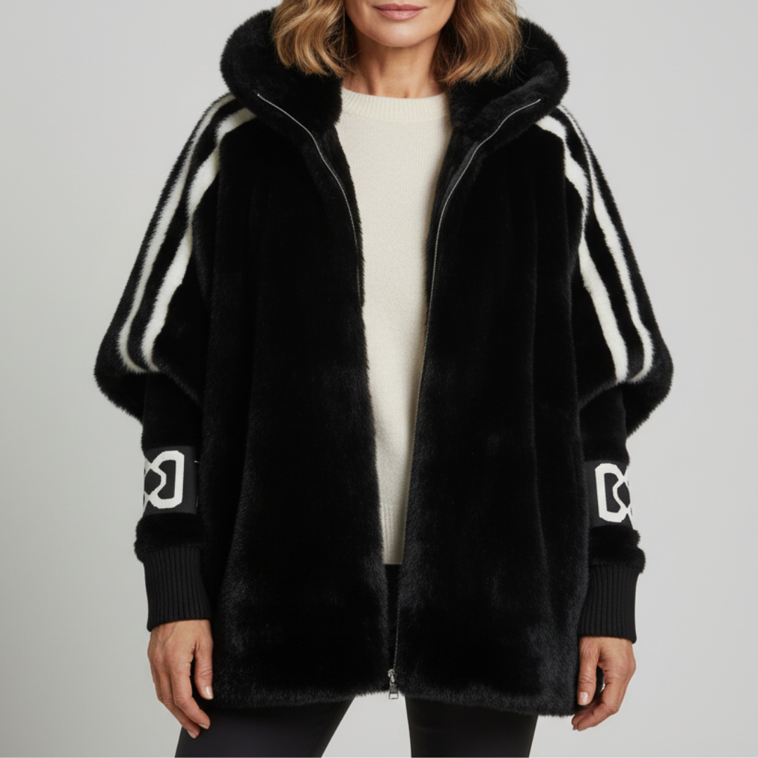 Maëva™ | Veste à capuche en fausse fourrure