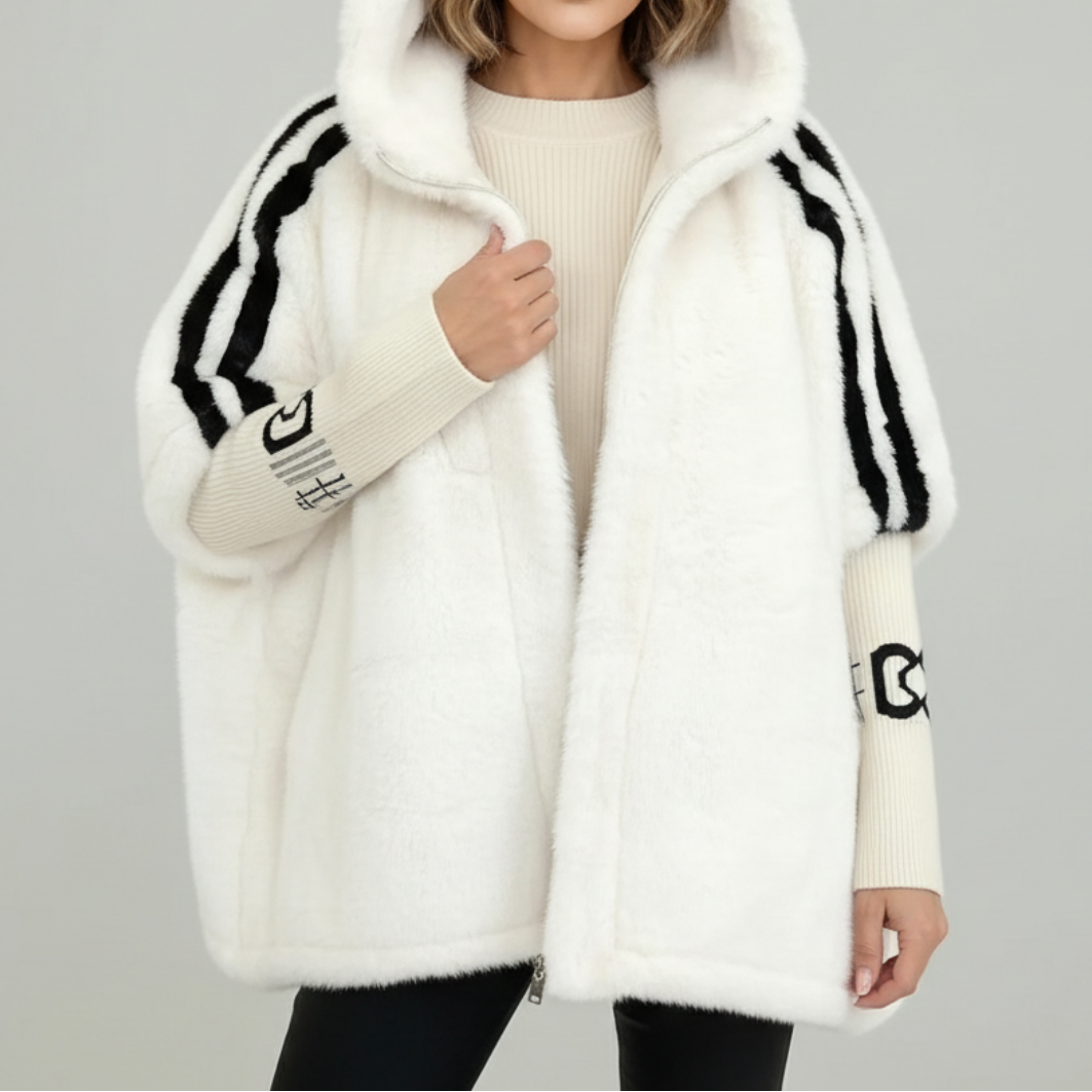 Maëva™ | Veste à capuche en fausse fourrure