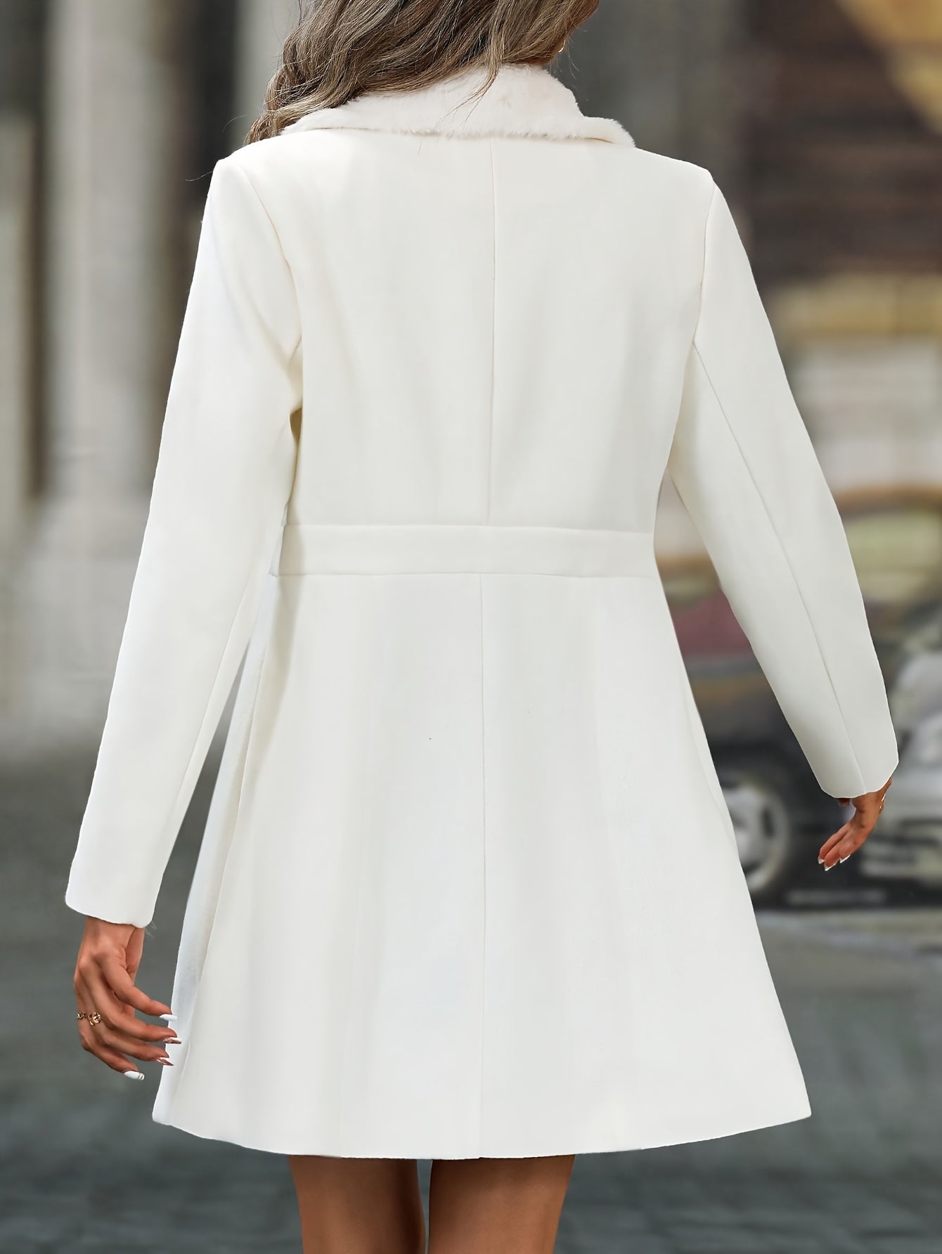 Essre | Manteau bicolore à col contrasté