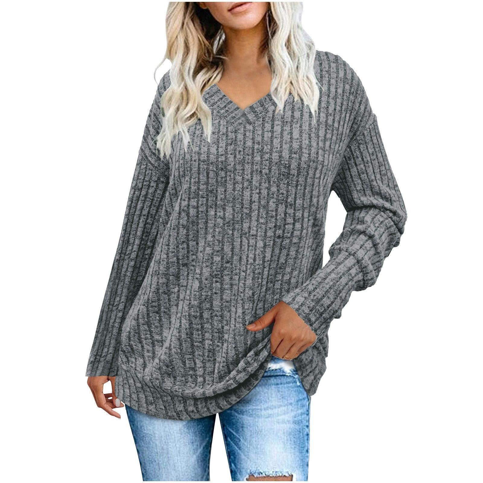 ALYSSA™ | Pull Oversize Léger à Col V