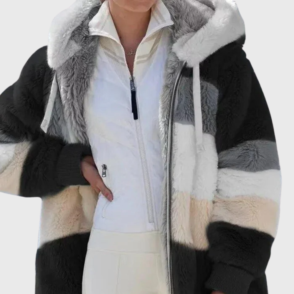 Camille | Manteau d’hiver chaud avec capuche