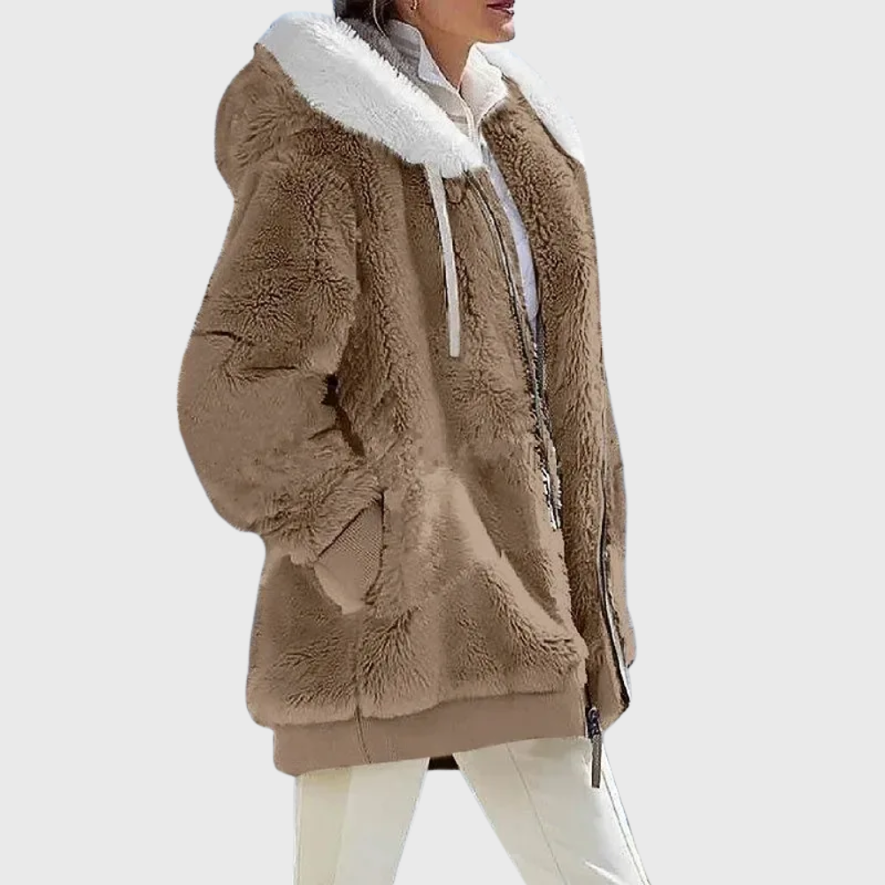 Camille | Manteau d’hiver chaud avec capuche