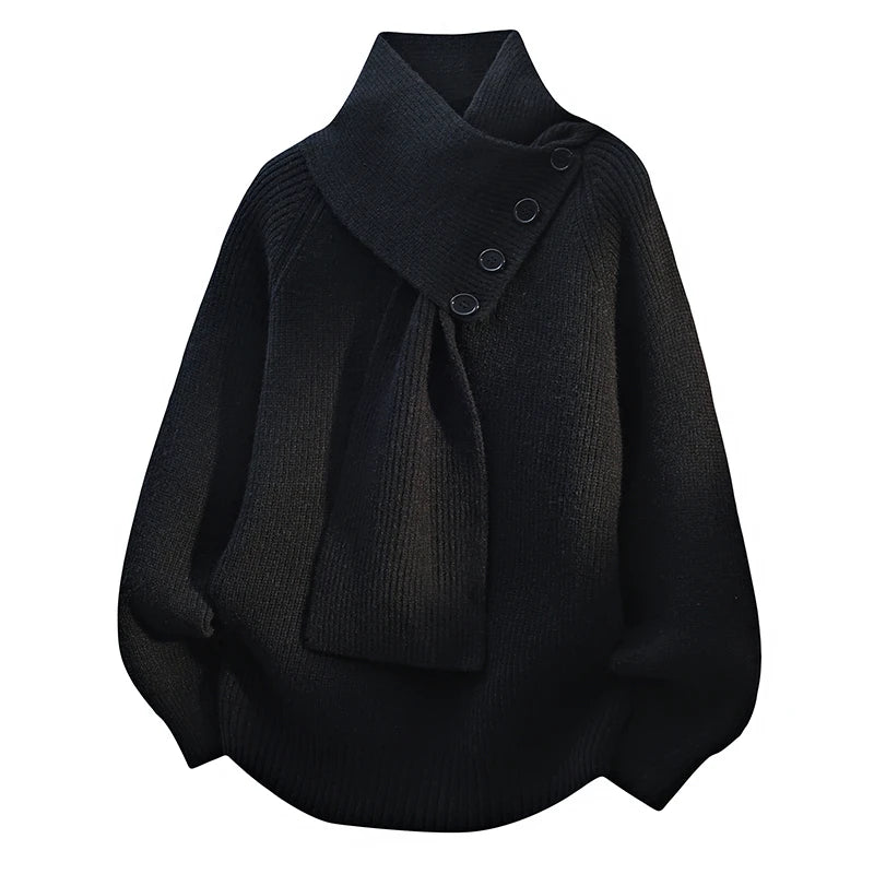 Madeleine | Pull Douillet à Col Écharpe