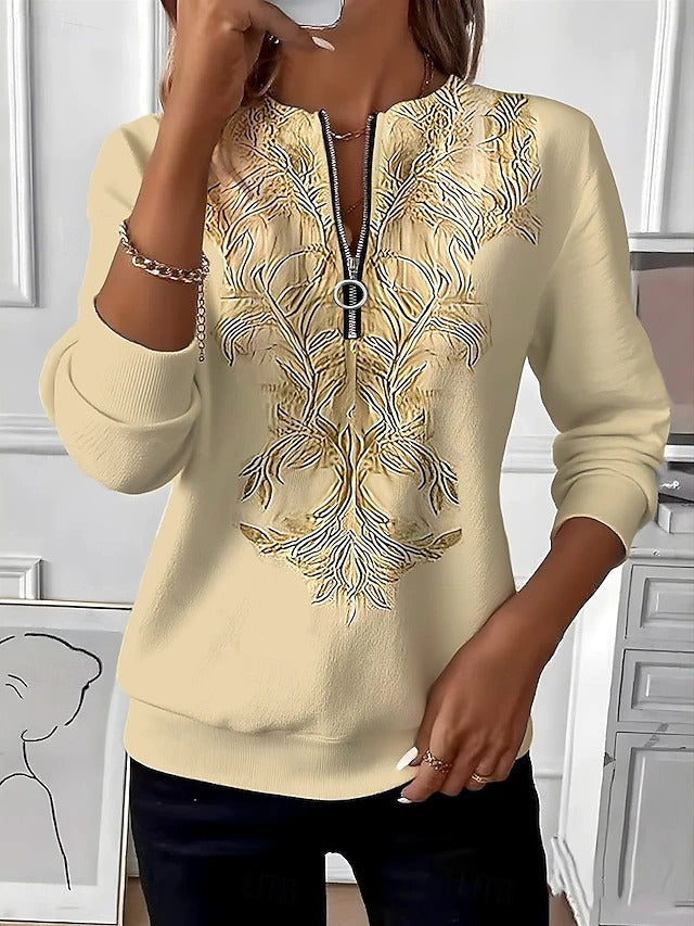 Johanna – Pull à fermeture zippée