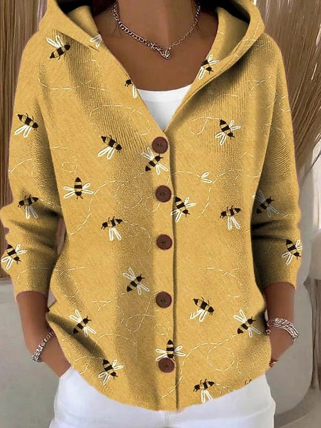 Arielle™ | Long cardigan artistique et chaud