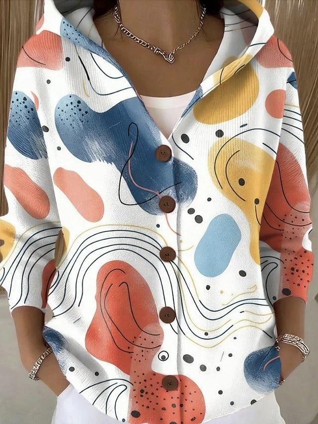 Arielle™ | Long cardigan artistique et chaud