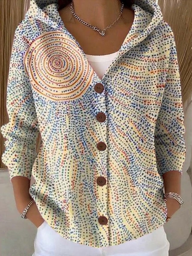 Arielle™ | Long cardigan artistique et chaud