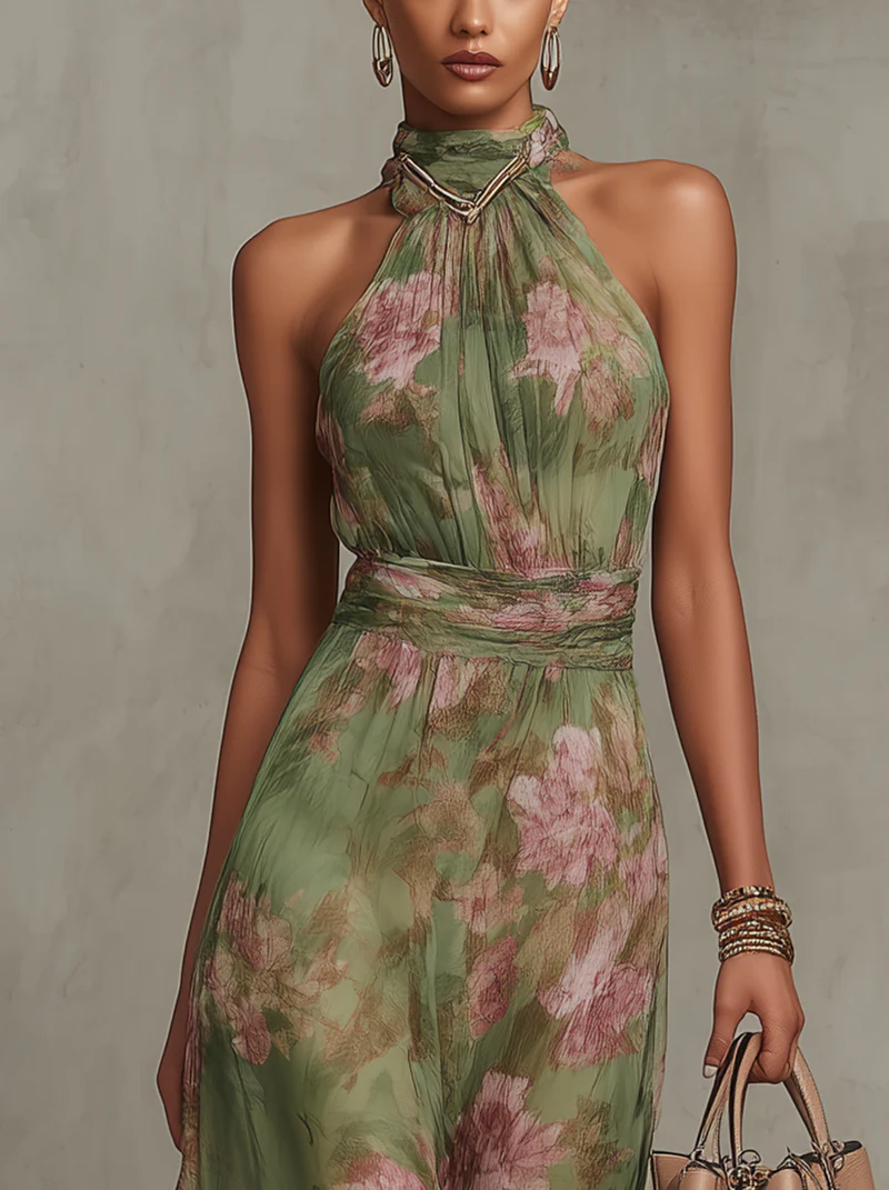 Sophie | Robe d'Été Florale Élégante