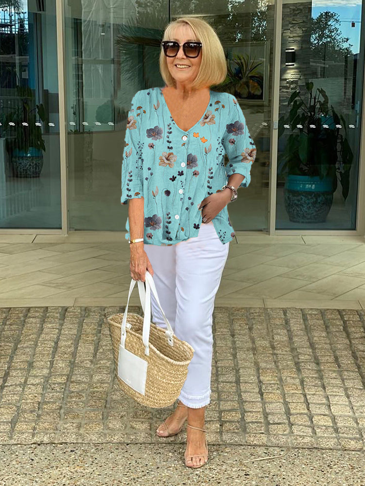 ANITA™ | Blouse Florale Élégante