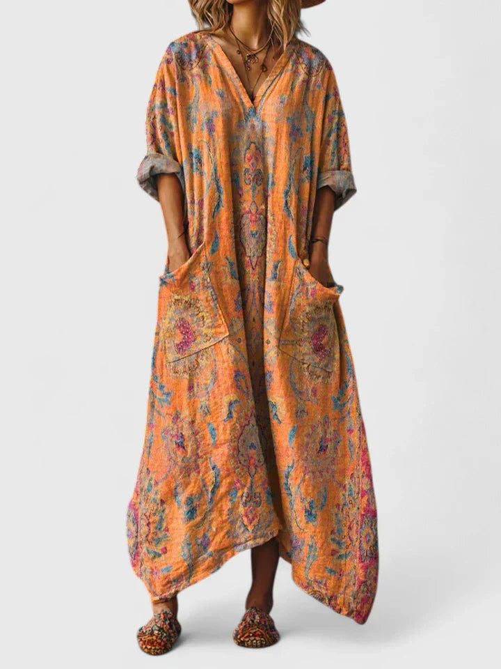 Mariana | Robe élégante à broderie subtile