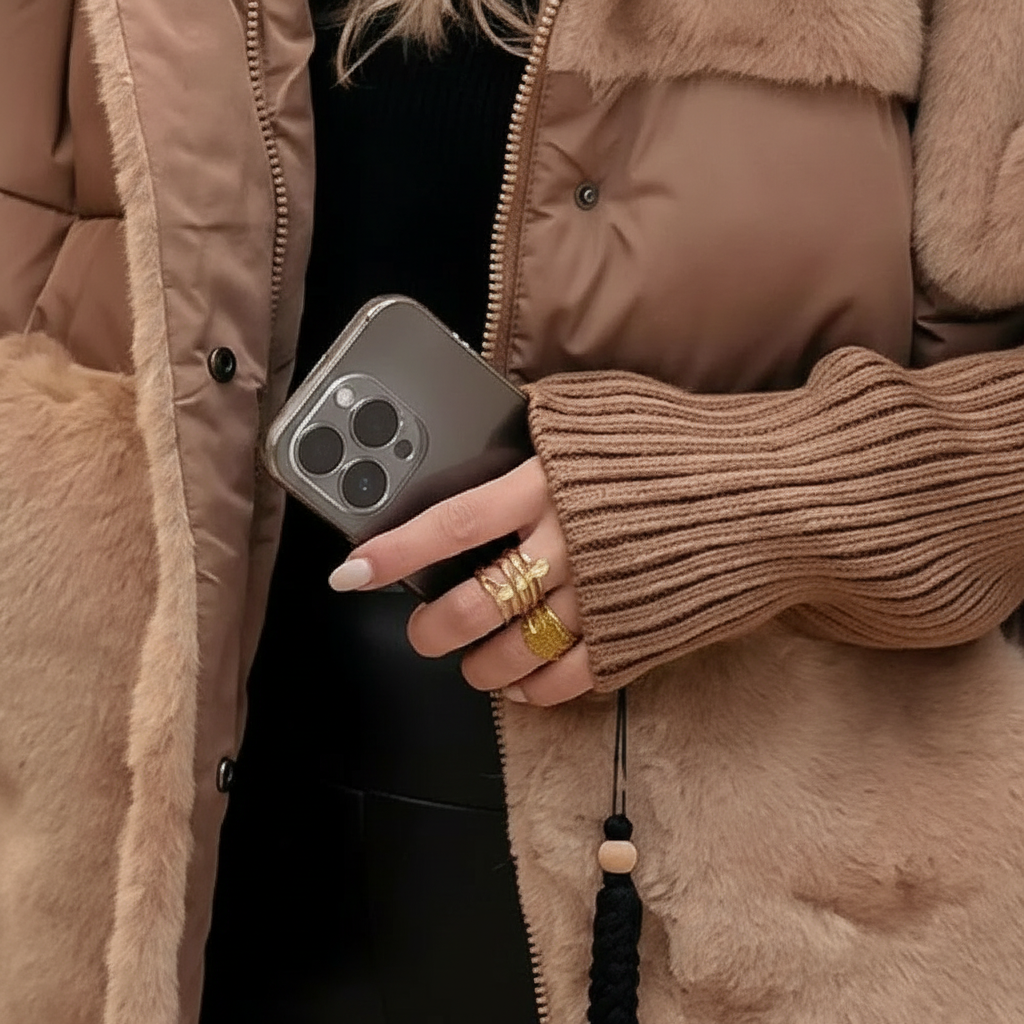 Mariette | Manteau Patchwork d’Hiver