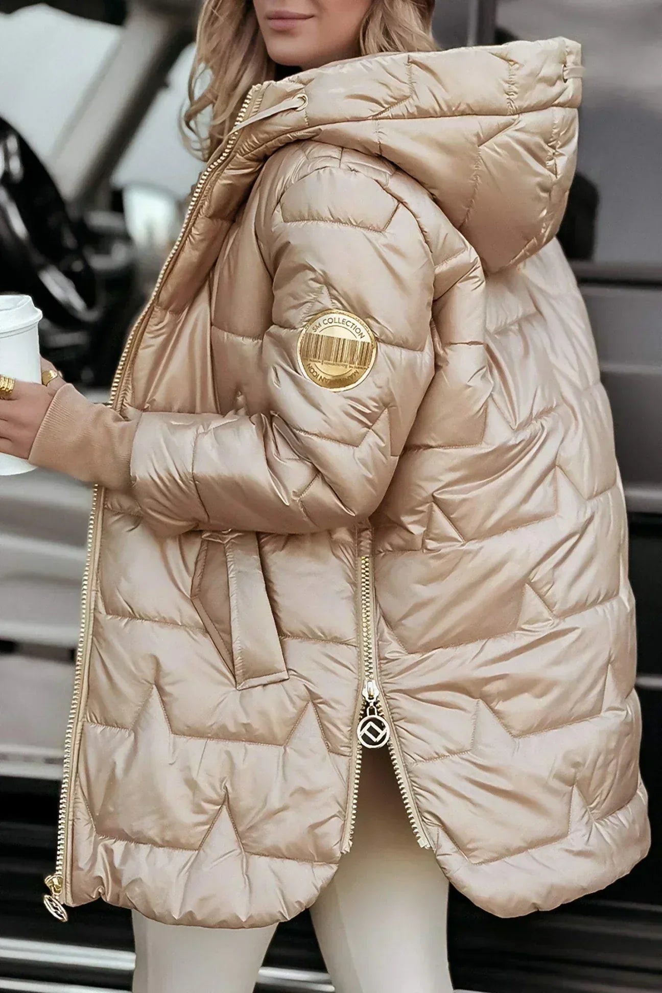 Leviana – Manteau Long Matelassé