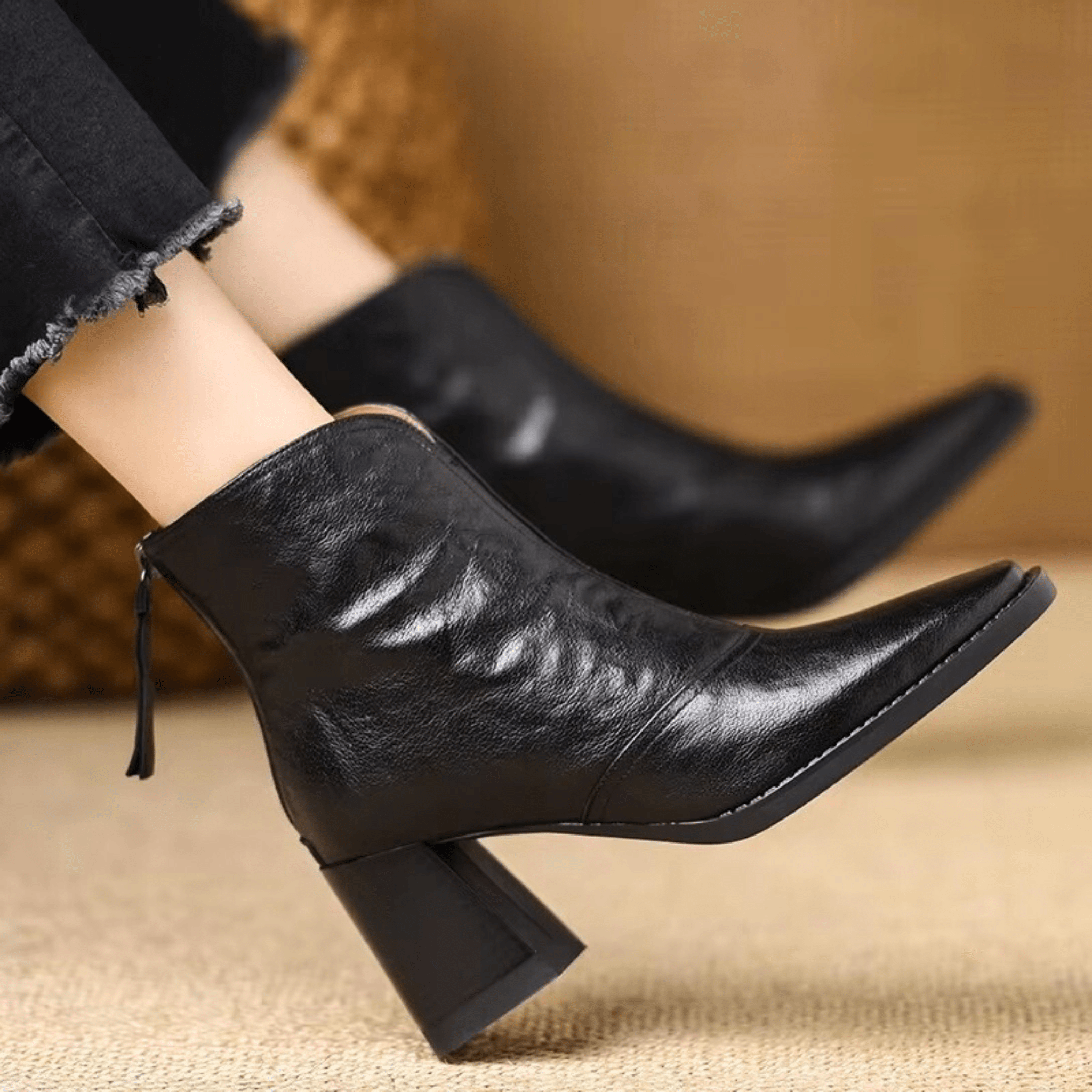 Élianne | Bottines Élégantes à Talon Moyen
