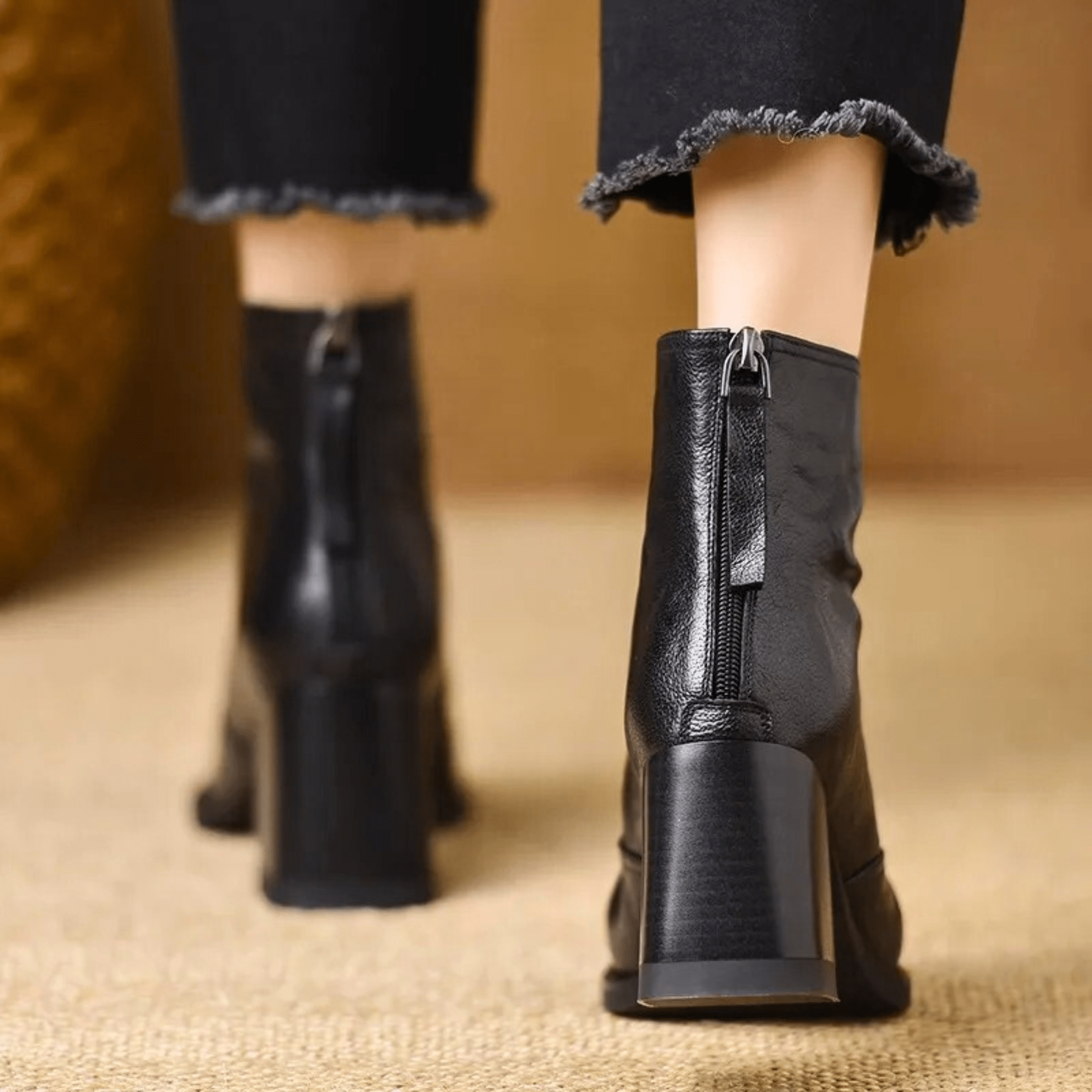 Élianne | Bottines Élégantes à Talon Moyen