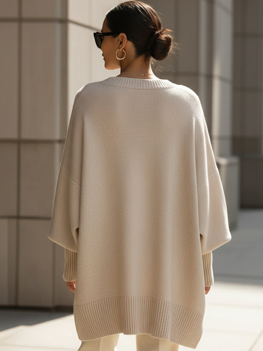 Élise | Pull Sophistiqué en Mélange de Laine