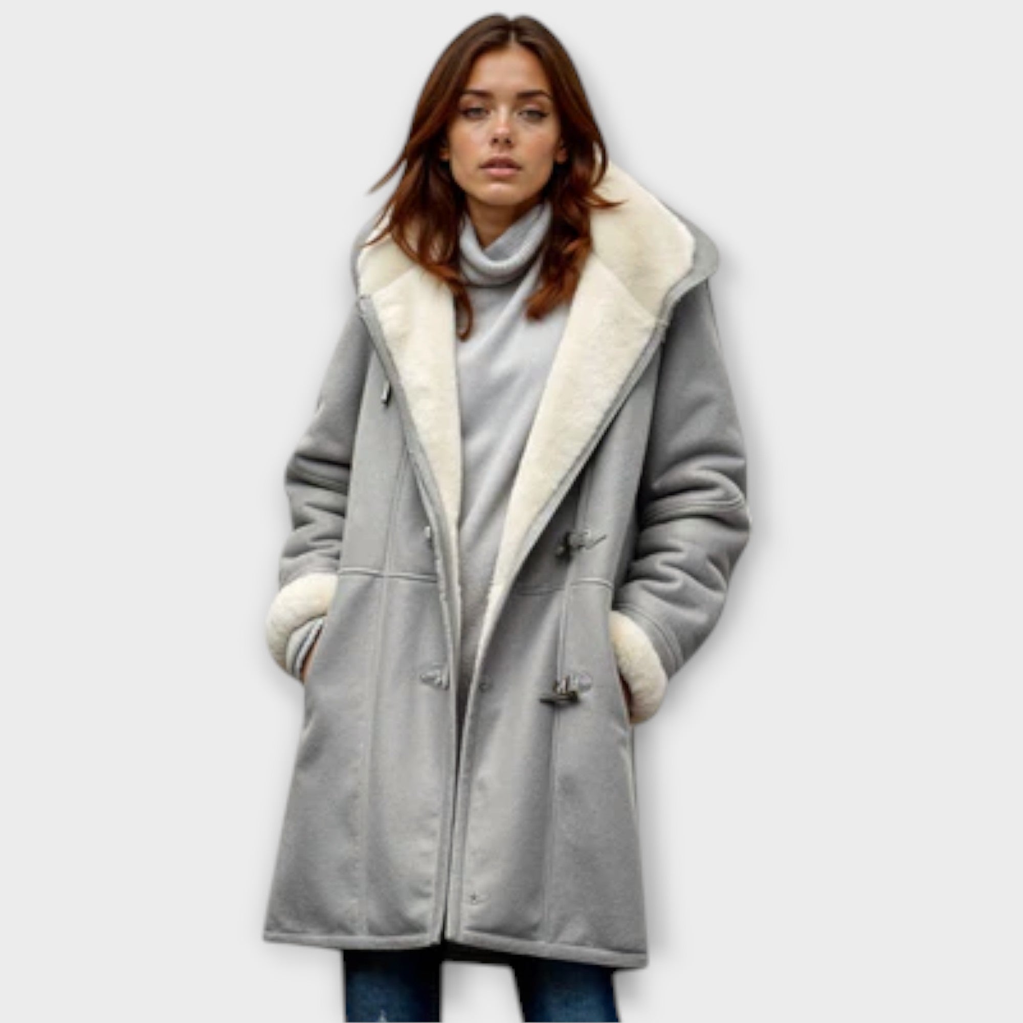 Antonia – Cosy Faux Fur-Lined Coat
