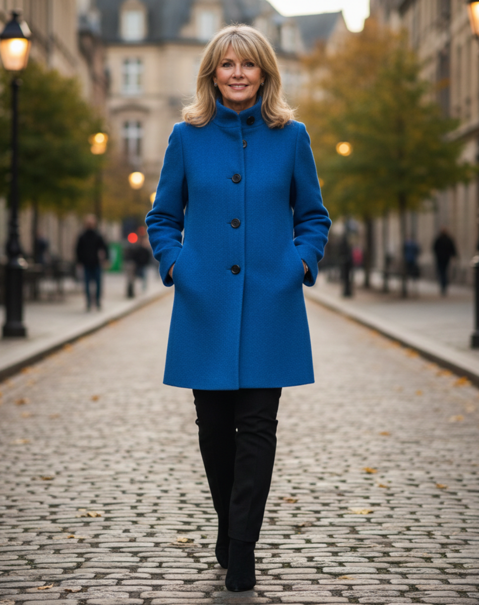 Élodie™ | Manteau d’Hiver Élégant en Mélange Chaud