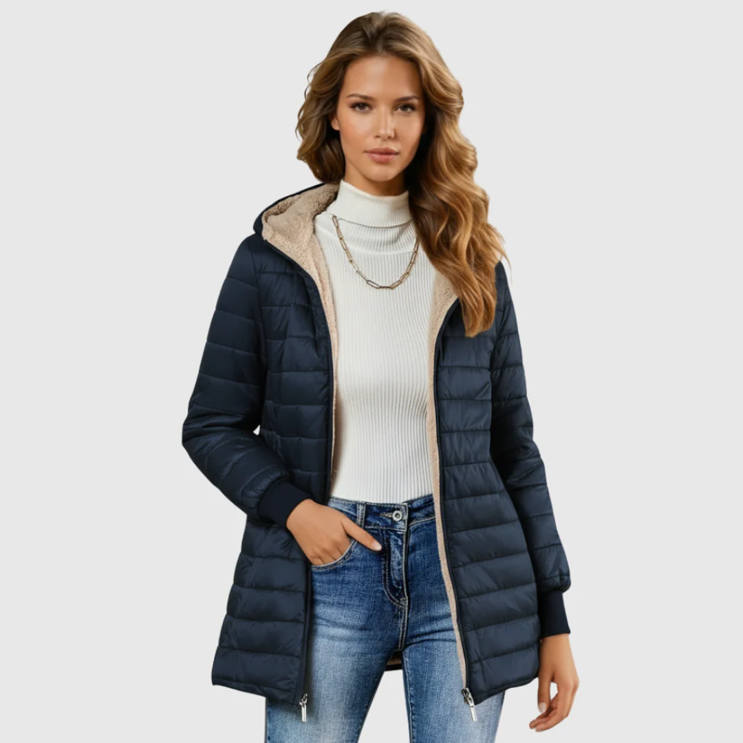 Amélie | Manteau d’hiver doublé en sherpa