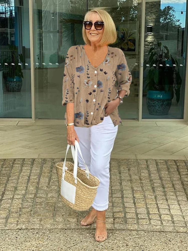 ANITA™ | Blouse Florale Élégante