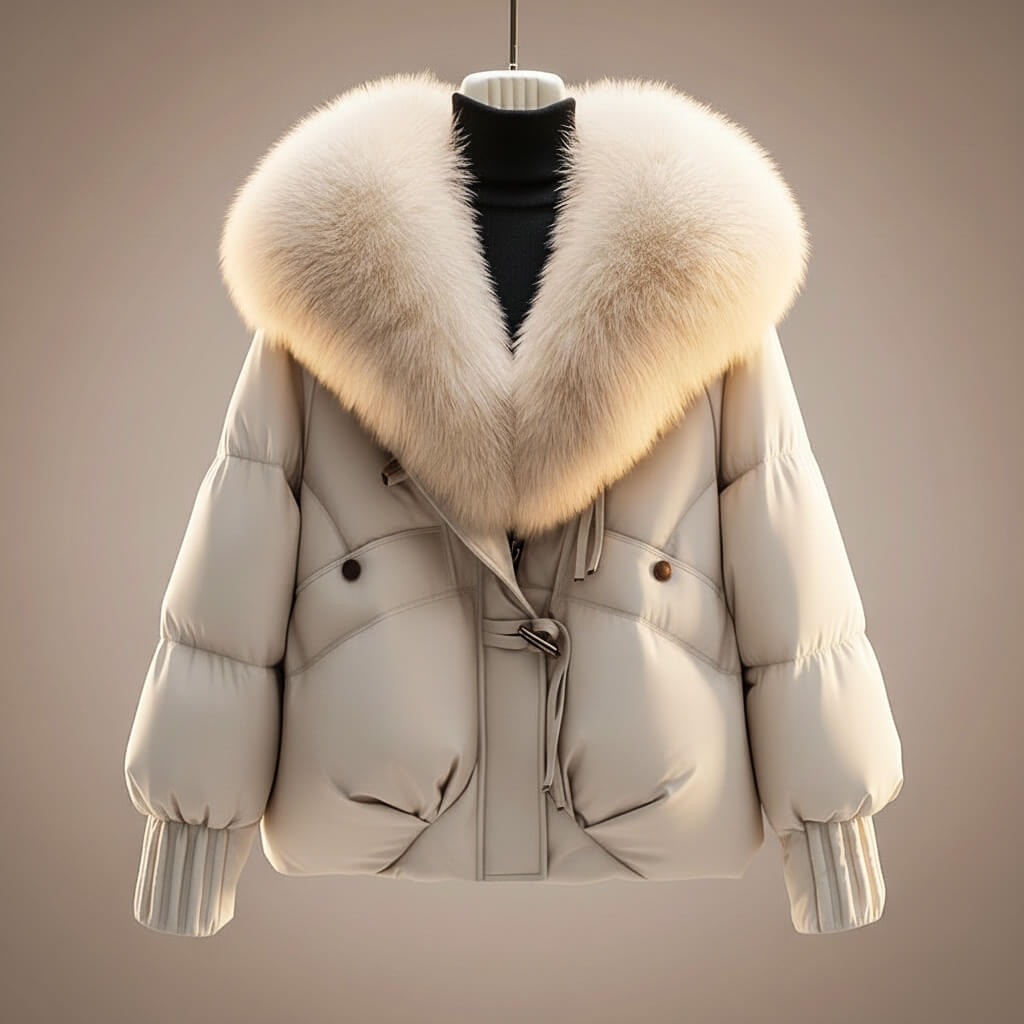Evonne │ Manteau Élégant à Col Statement