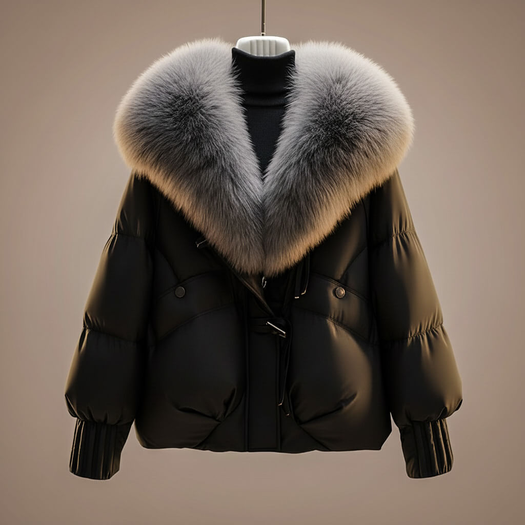 Evonne │ Manteau Élégant à Col Statement