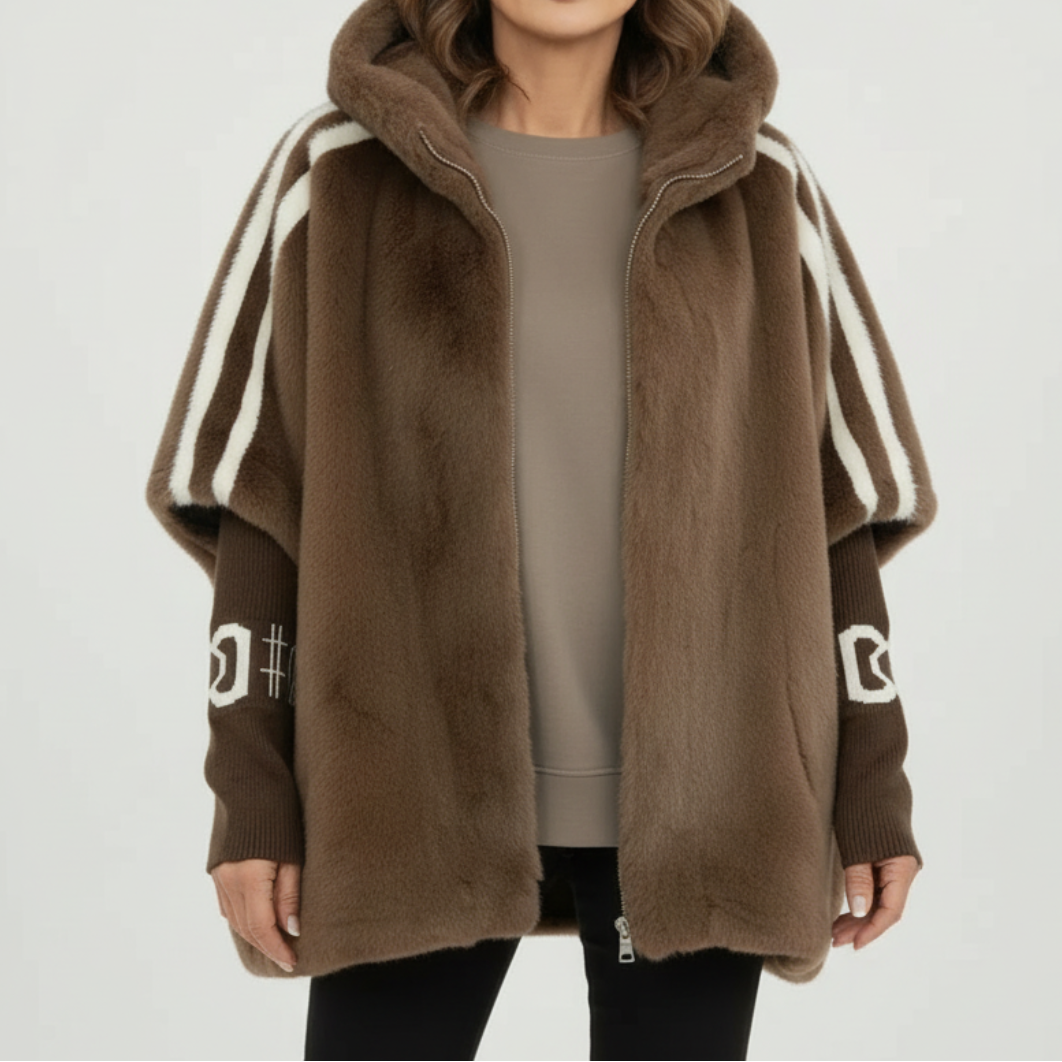 Maëva™ | Veste à capuche en fausse fourrure
