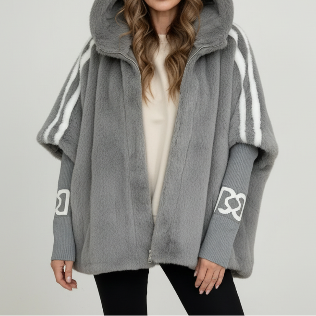 Maëva™ | Veste à capuche en fausse fourrure