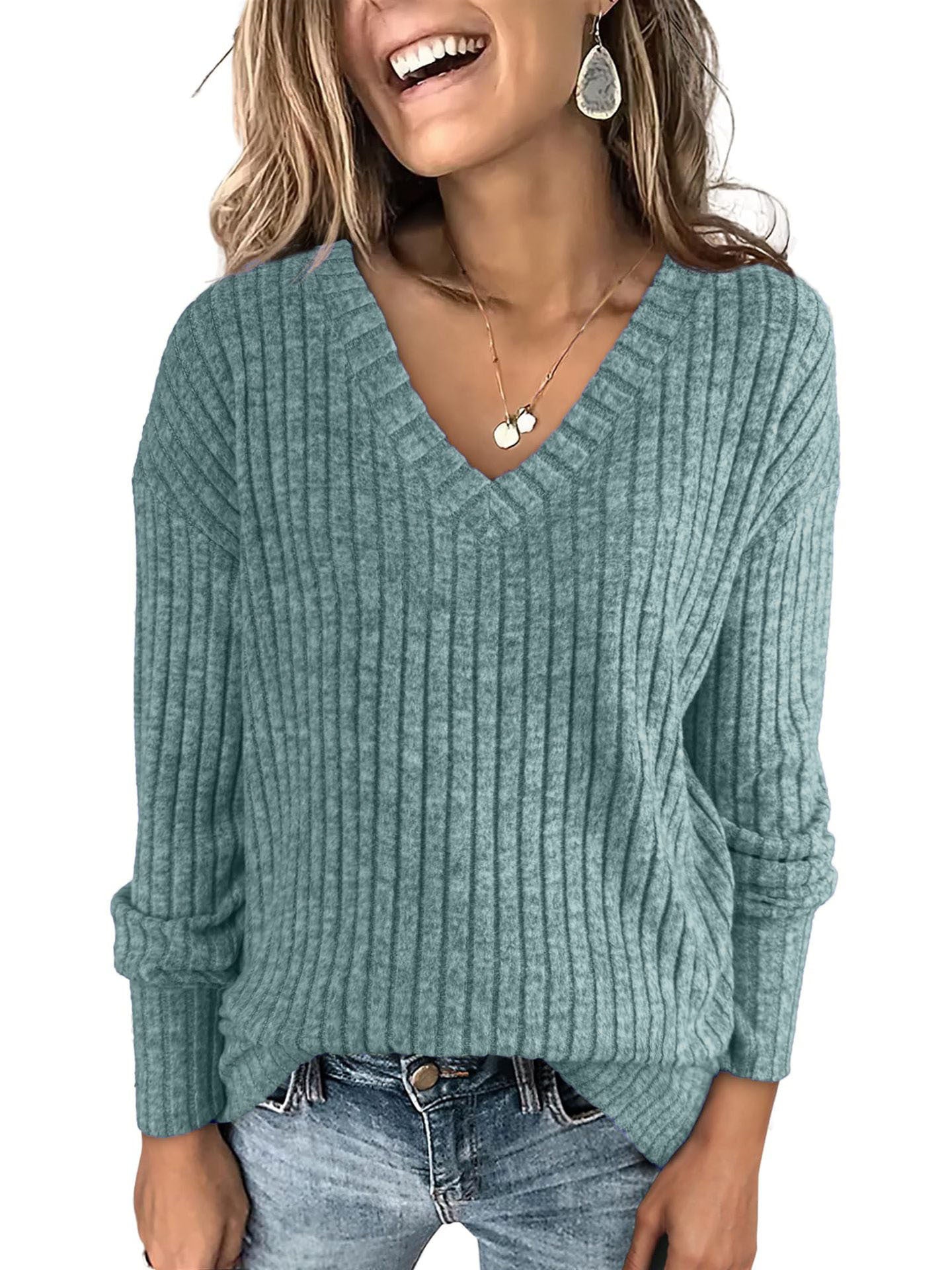 ALYSSA™ | Pull Oversize Léger à Col V