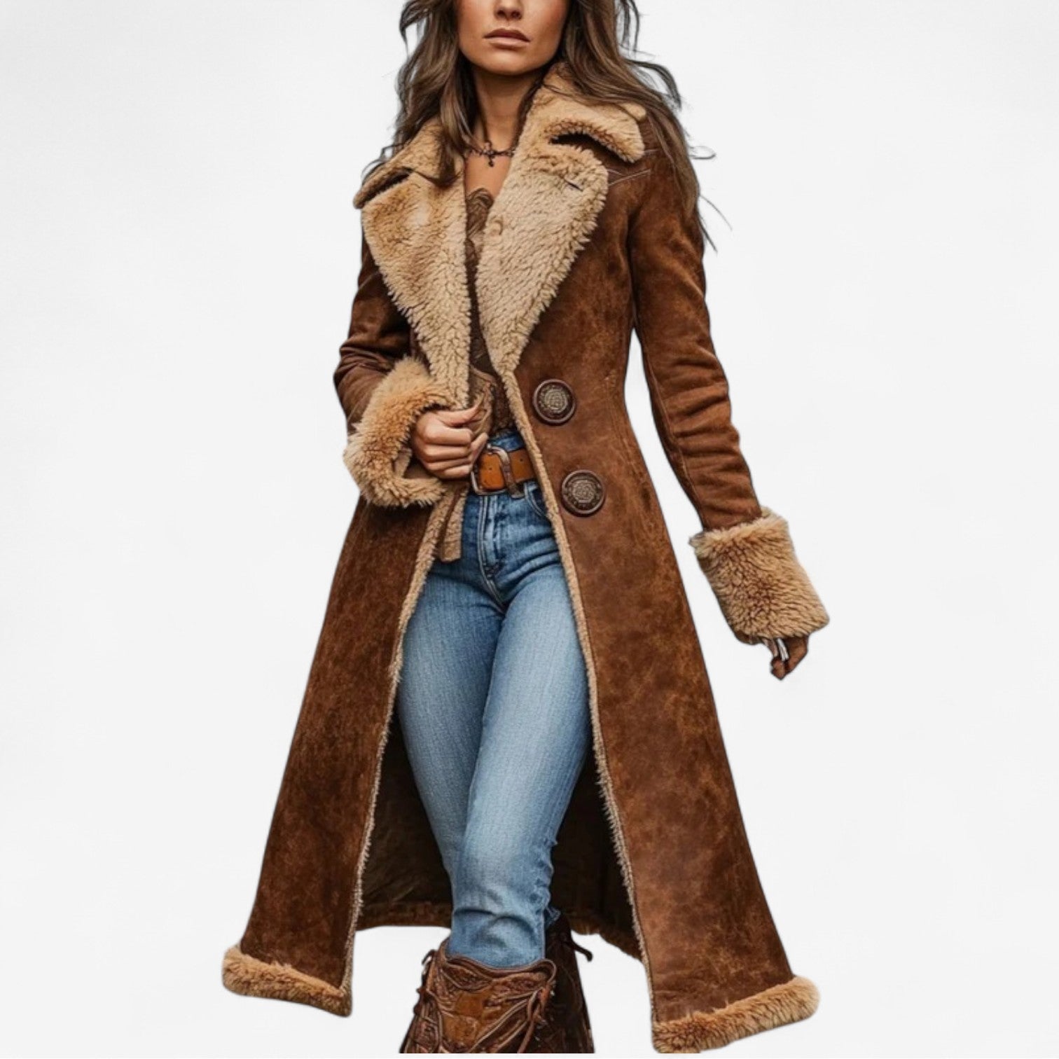Élise™ | long manteau d’hiver élégant
