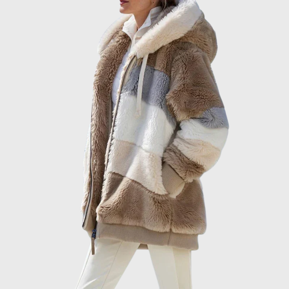 Camille | Manteau d’hiver chaud avec capuche