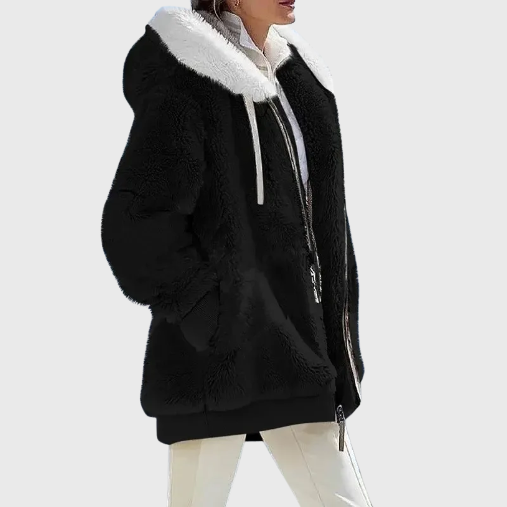 Camille | Manteau d’hiver chaud avec capuche