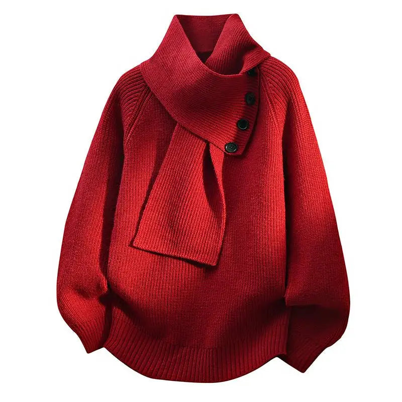 Madeleine | Pull Douillet à Col Écharpe