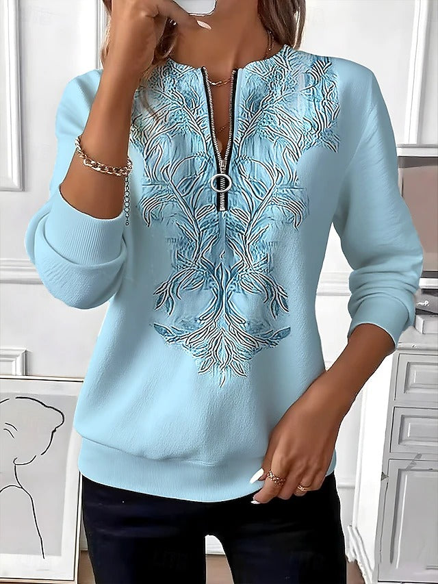 Johanna – Pull à fermeture zippée