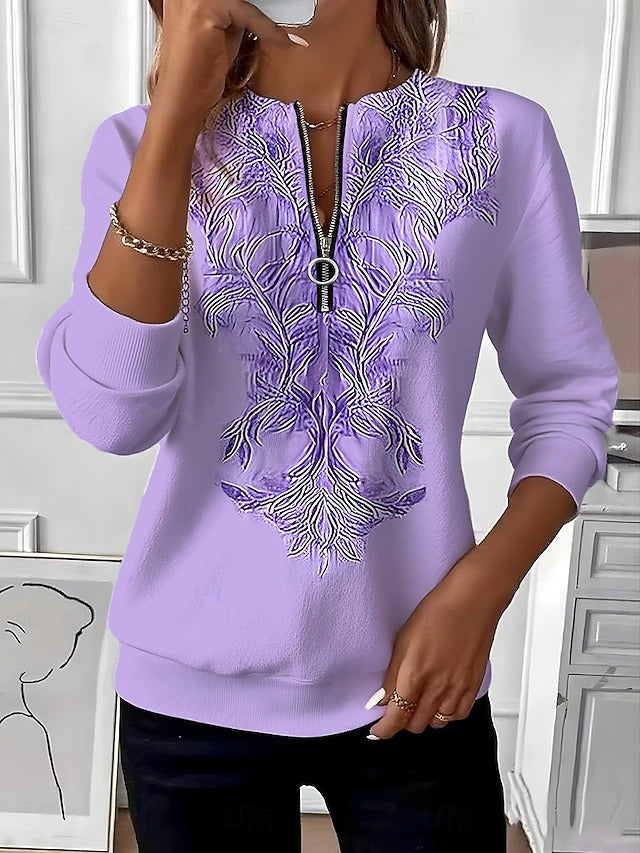 Johanna – Pull à fermeture zippée