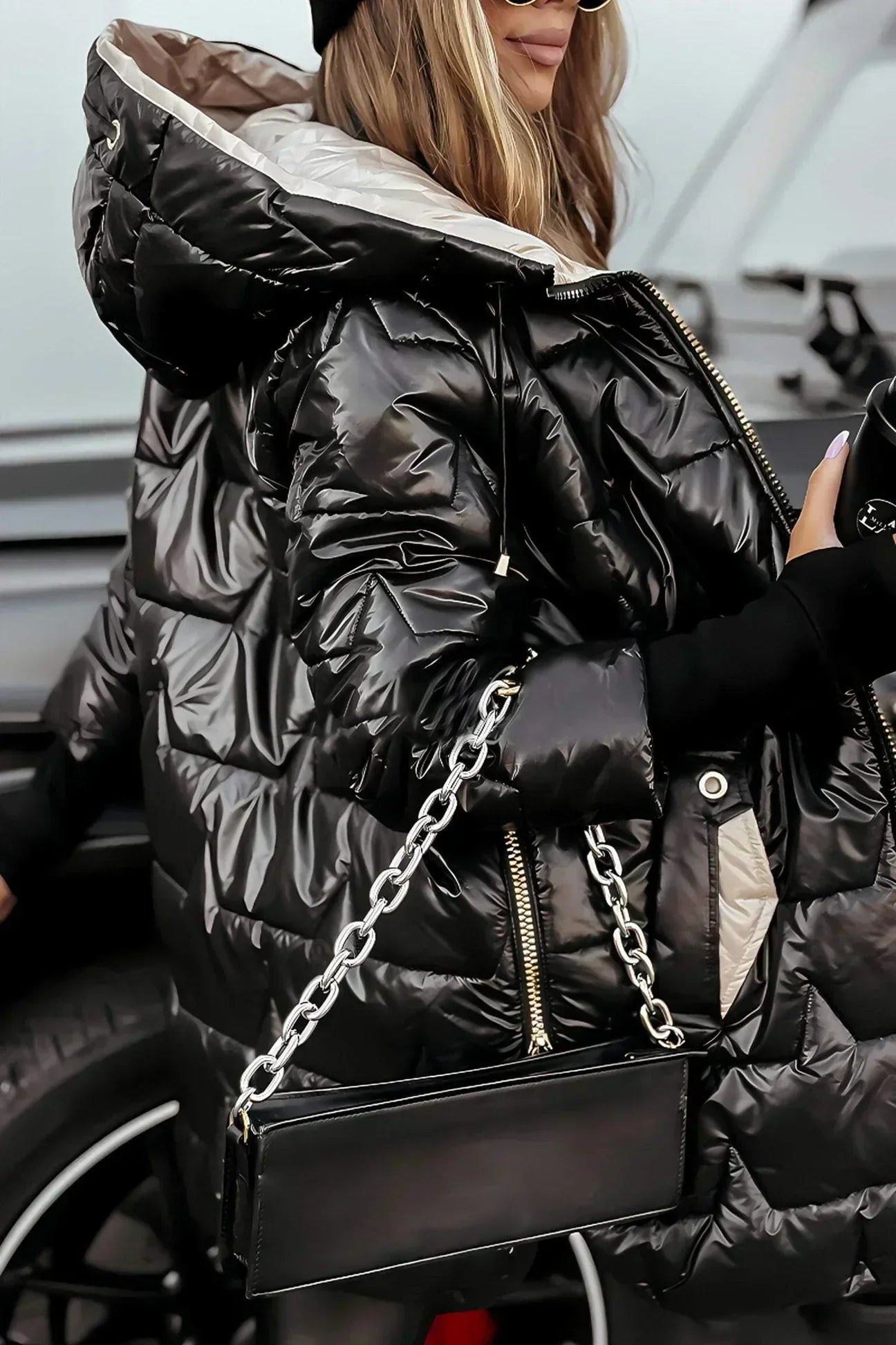Leviana – Manteau Long Matelassé