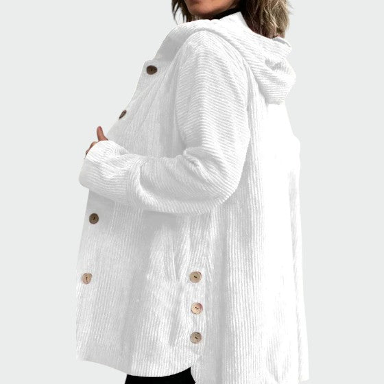 Cordia - Cozy Corduroy Hooded Jacket
