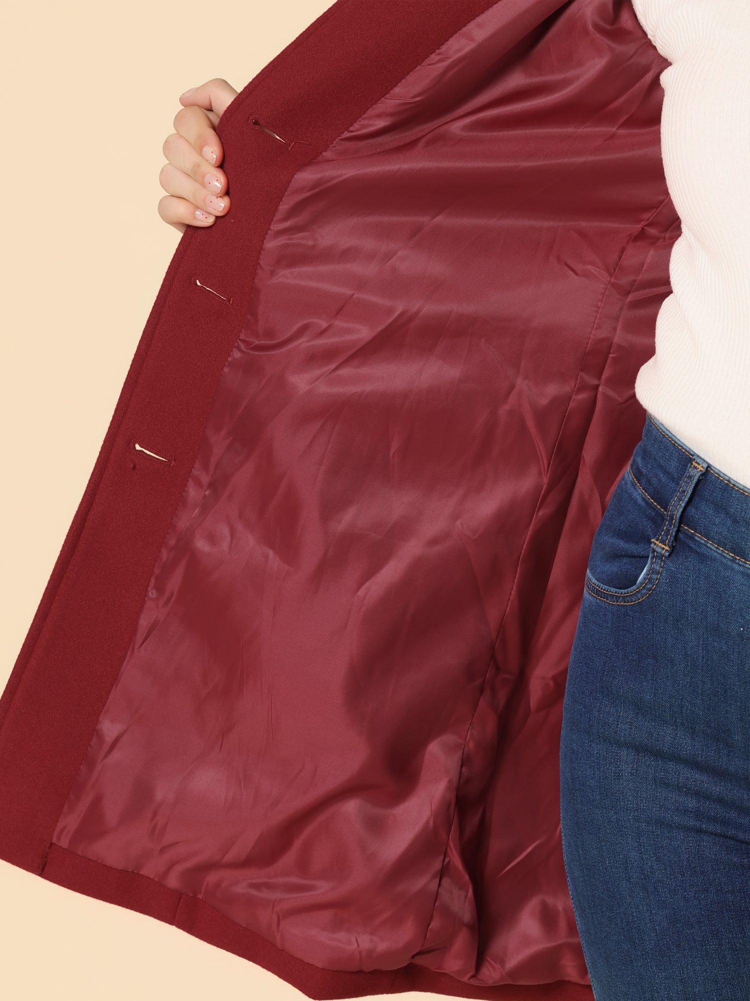 Éliane | Manteau Trench Hiver à Boutonnage Simple