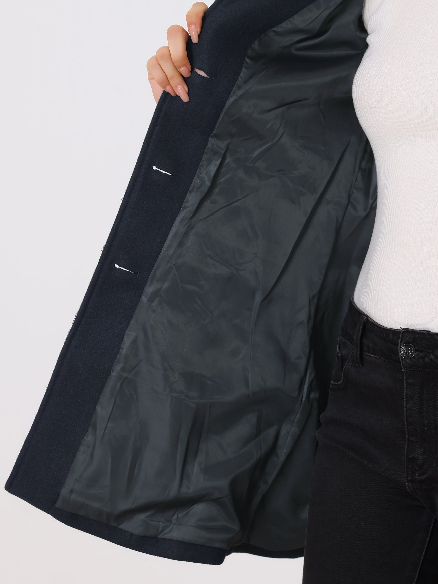 Éliane | Manteau Trench Hiver à Boutonnage Simple
