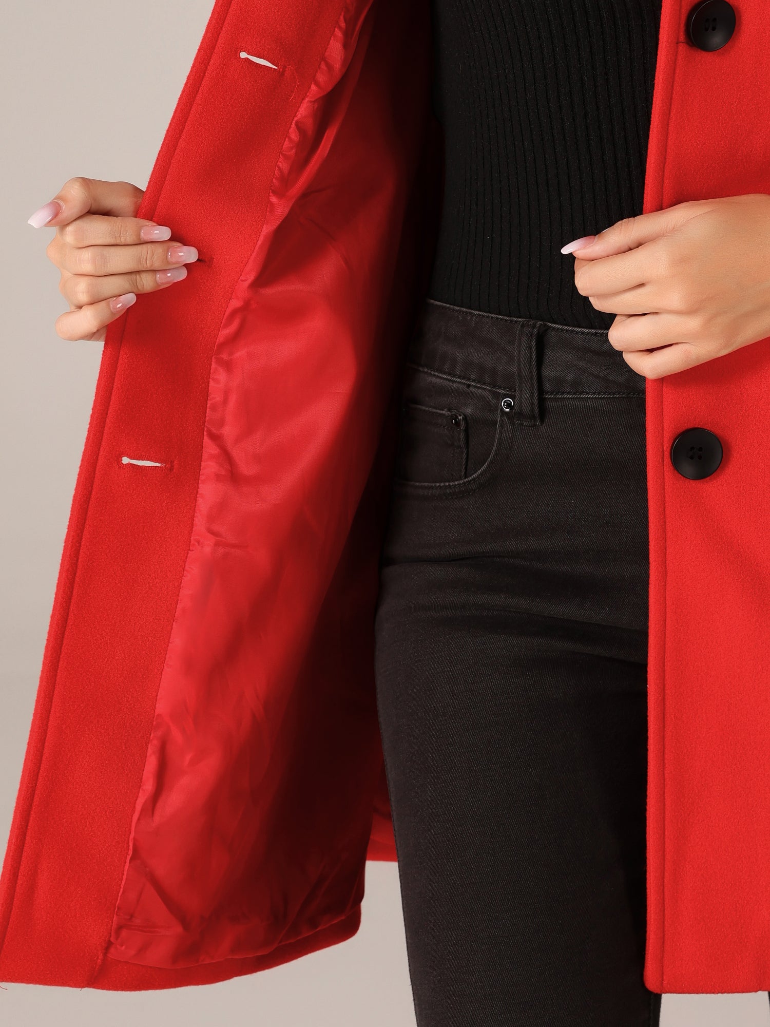 Éliane | Manteau Trench Hiver à Boutonnage Simple