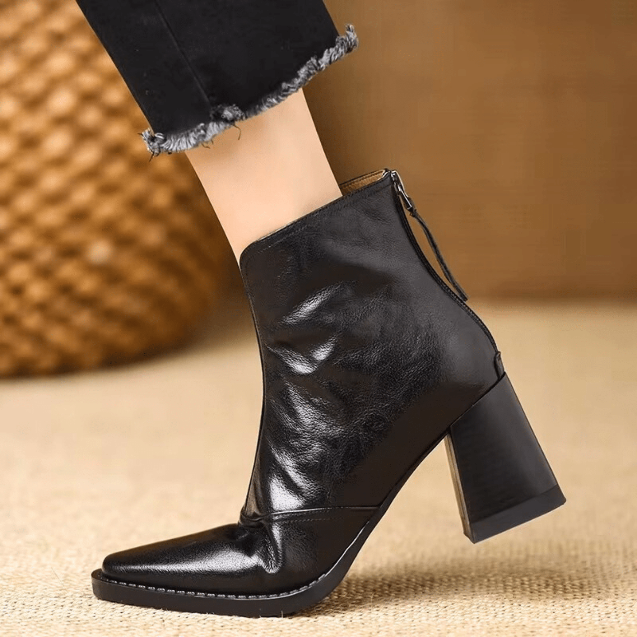 Élianne | Bottines Élégantes à Talon Moyen