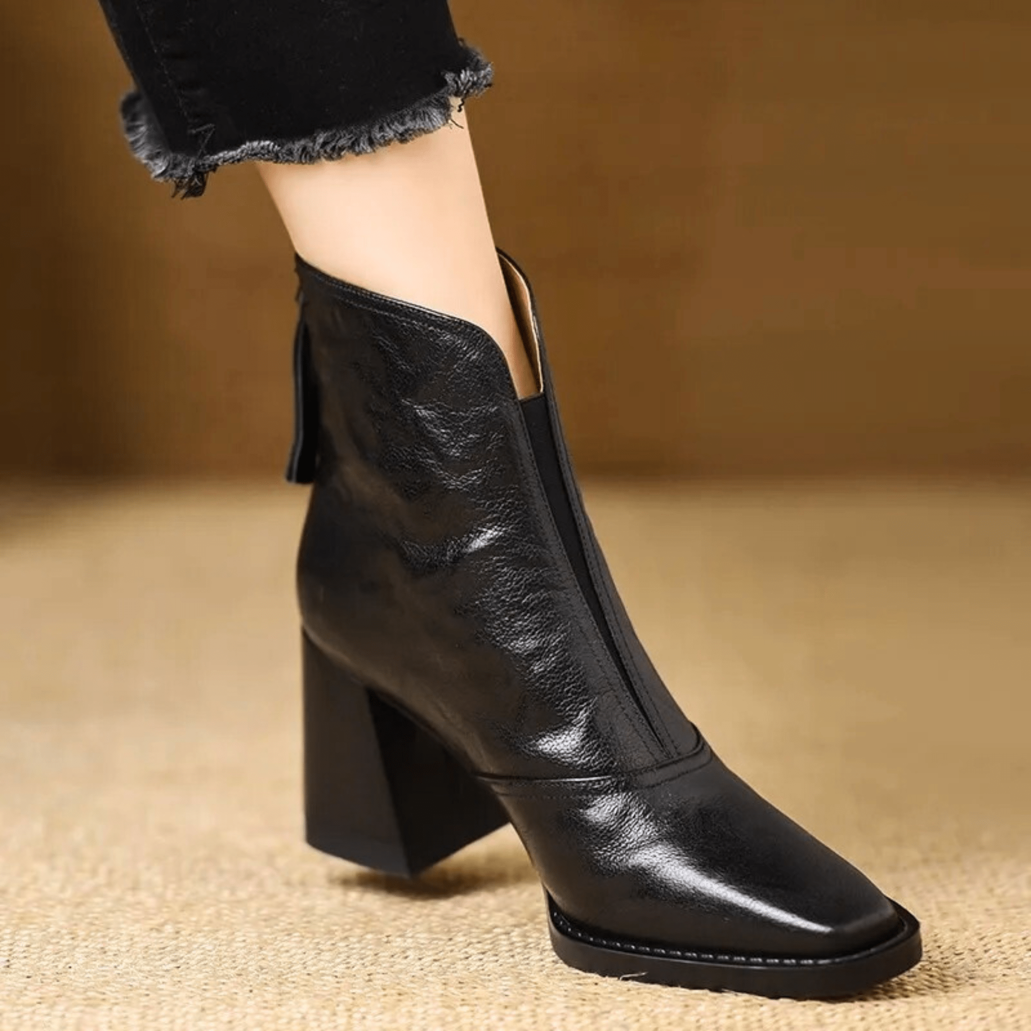 Élianne | Bottines Élégantes à Talon Moyen