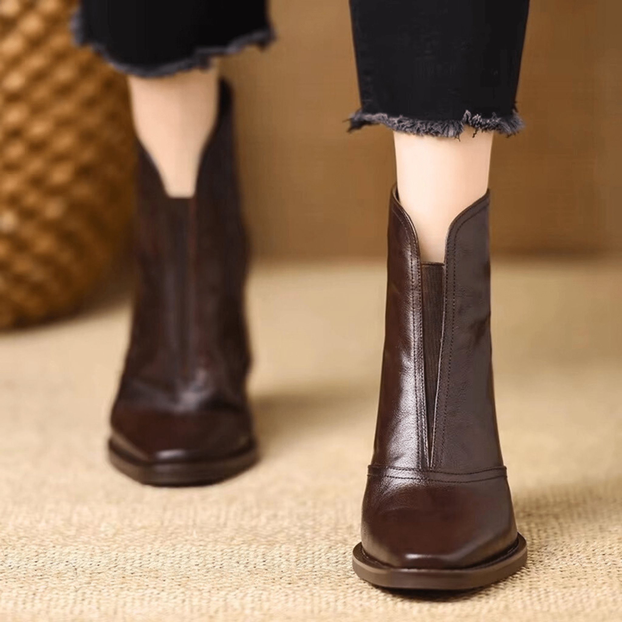 Élianne | Bottines Élégantes à Talon Moyen