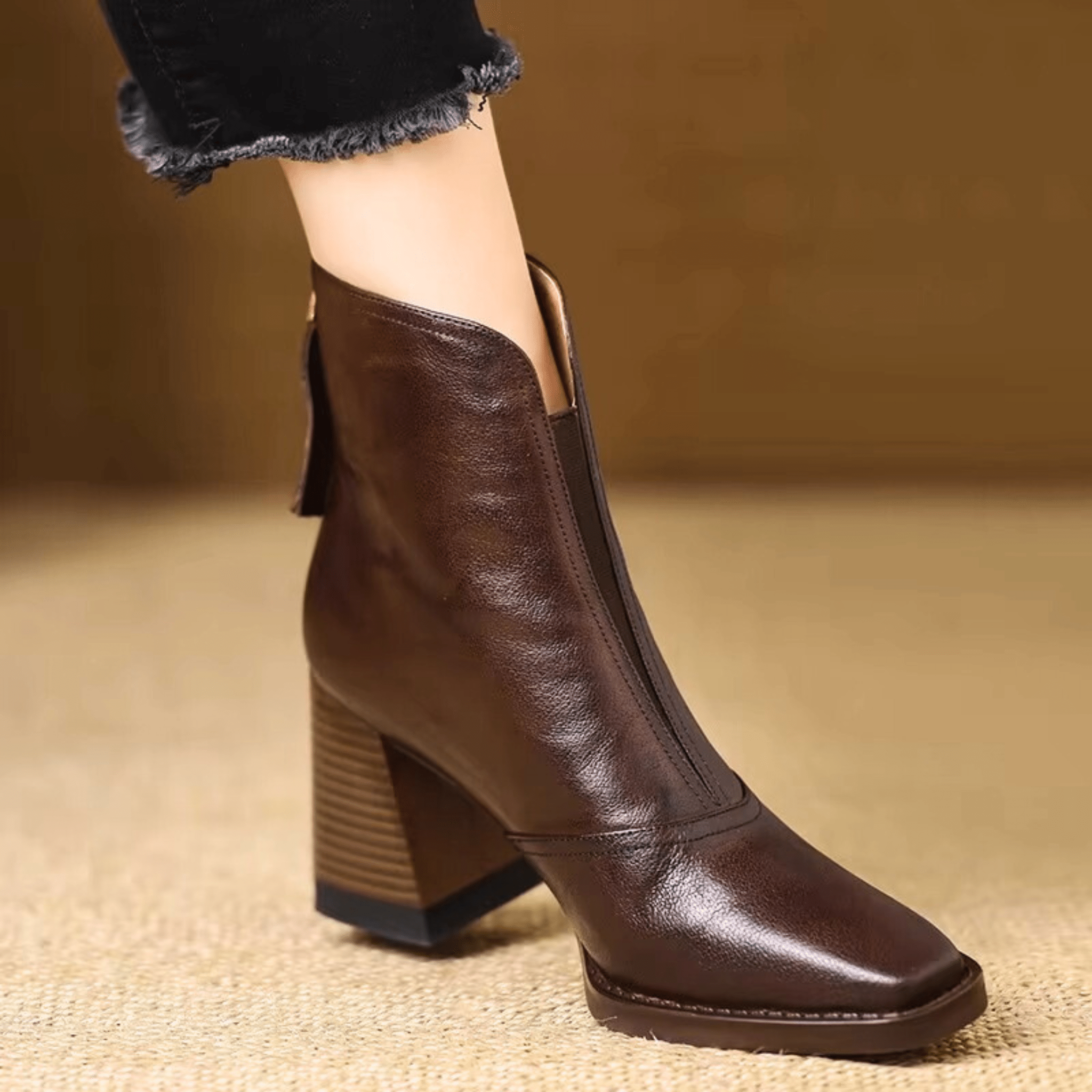 Élianne | Bottines Élégantes à Talon Moyen